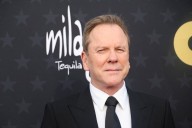 Kiefer Sutherland gets a Christmas glow up in ‘Tinsel Town’