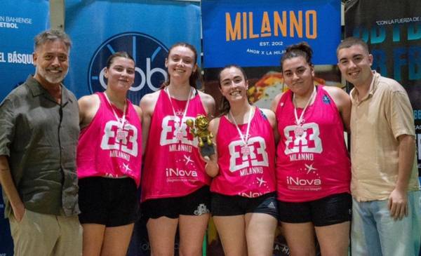 Sportivo campeón del 3x3 Milanno Femenino, en una jornada a pura energía y compromiso