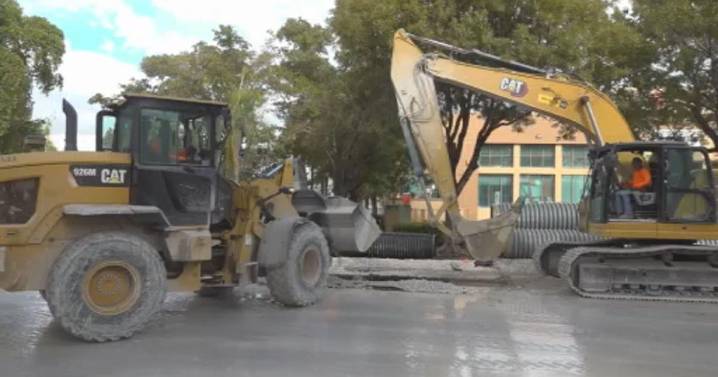 Doral begins stormwater infrastructure upgrades to reduce flood damage, starting with trench along 29th Street