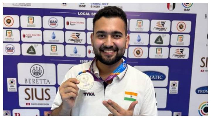 Anish Bhanwala claims silver at shooting World Championships