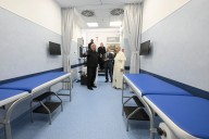 Pope Leo XIV visits new health clinic for the poor under St. Peter’s colonnade