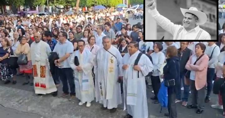 Novenario de Carlos Manzo termina con misa en Uruapan llena de lágrimas y sed de justicia