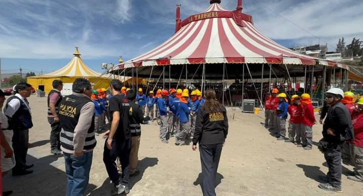 Arequipa: Policía Anticorrupción interviene circo La Tarumba por presunto uso indebido de soldados