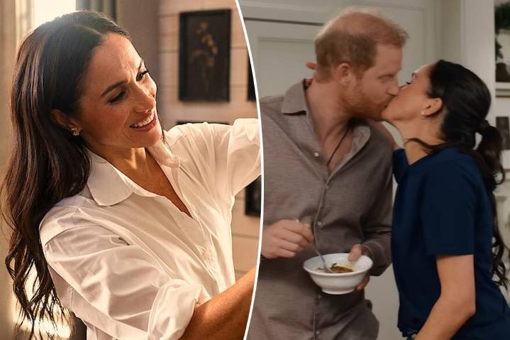 Meghan Markle, Prince Harry kiss in teaser for 'With Love, Meghan' holiday special