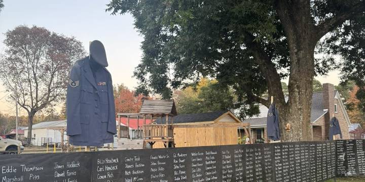 Midstate man builds sprawling Veterans Day memorial featuring more than 1,600 names on front yard