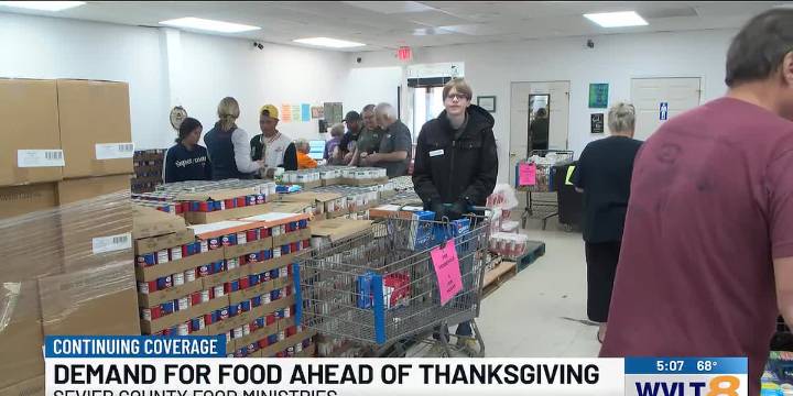 Sevier County food ministries see increased demand ahead of Thanksgiving