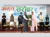 Punjab Governor Kataria lays foundation stone for revitalization of Dhanas Amrit Sarovar Photo Source: Babushahi Bureau [ FULL VIEW ]