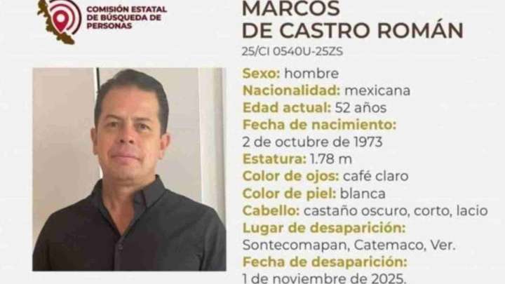 Piden Localización de Marcos de Castro Román, Médico Privado de la Libertad en Catemaco