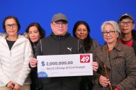 Early retirement for Canadian after winning the lottery with coworkers