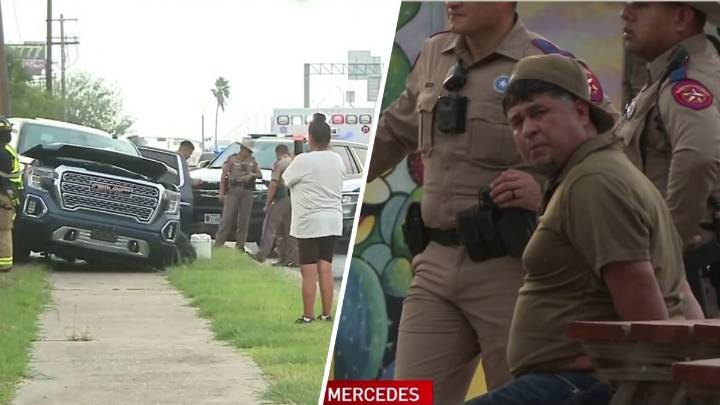 Persecución por presunto robo de camioneta culmina en Mercedes con 3 detenidos