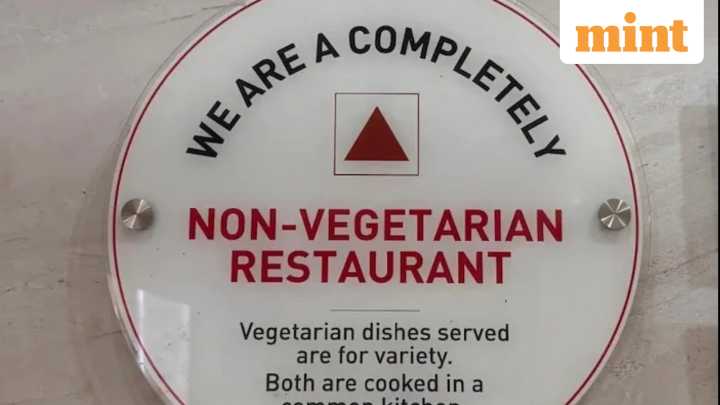 ‘Completely non-vegetarian’: Indian restaurant’s signboard triggers online buzz