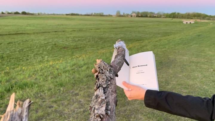 Local Author Stays Covid Safe with Ingenious Stick and Pen Combo