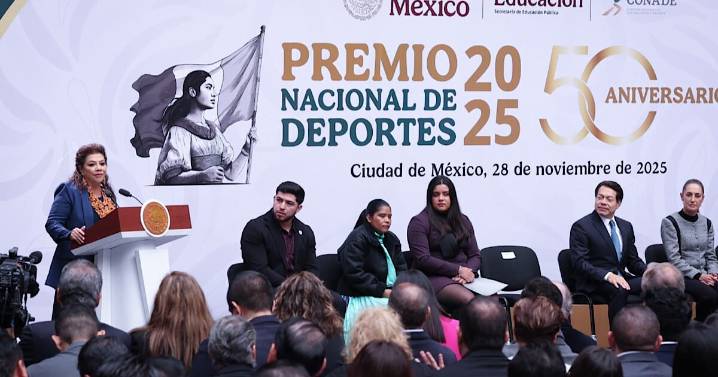 Brugada reconoce a atletas durante la entrega del Premio Nacional de Deportes 2025: ¿Qué dijo la mandataria capitalina?