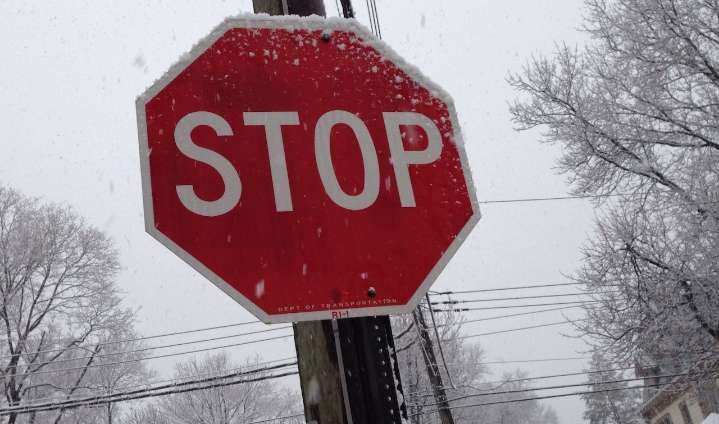 New signs to stop traffic on Route 187 in Feeding Hills