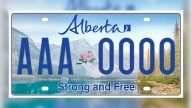 Banff lake chosen as backdrop for new Alberta 'Strong and Free' licence plate