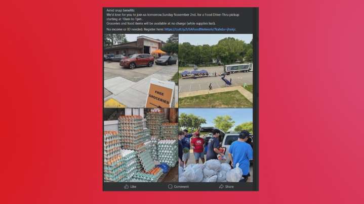 Don’t fall for this Facebook post promising free food during shutdown