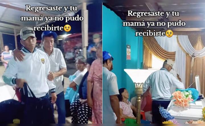 Joven militar retorna a casa tras varios meses de servicio, pero su madre había fallecido antes de que pudiera verla