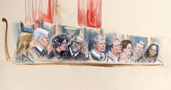 Conservative-leaning U.S. Supreme Court justices question Trump’s lawyers over tariffs