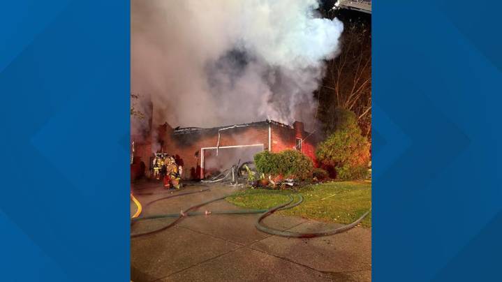 Fire engulfs home in East Louisville, one person displaced but uninjured
