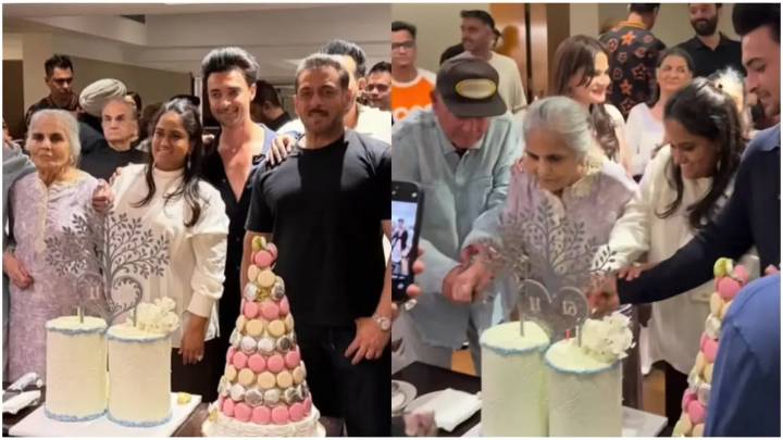 Inside glimpse of Salim Khan and Salma Khan’s 61st anniversary ft Salman Khan, Arpita Khan, Helen and more