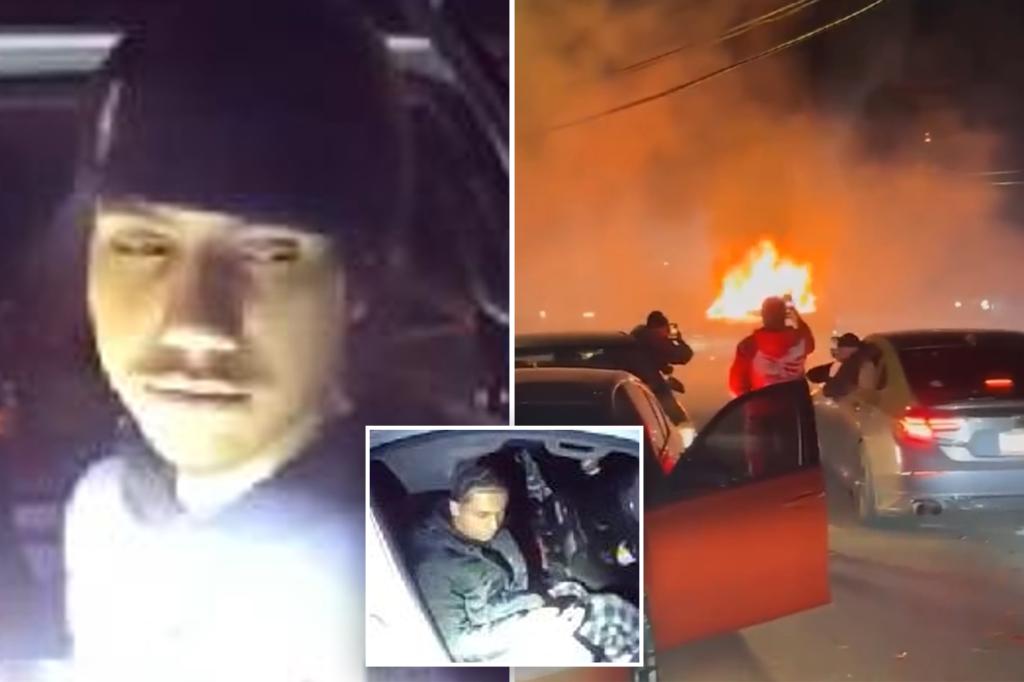 New photos show suspects in wild attack at fiery Queens car meet