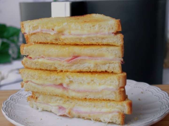 Cómo hacer el sándwich mixto más rápido y crujiente en Air Fryer