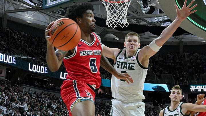 Michigan State basketball basketball pounds Detroit Mercy, 84
