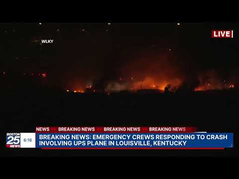 BREAKING NEWS: Emergency crews responding to crash involving UPS plane in Louisville, Kentucky
