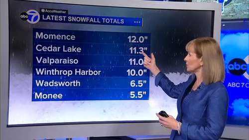 Chicago snow accumulation: Winter Storm Warning issued, dangerous driving conditions prompts some CPS school closings Monday