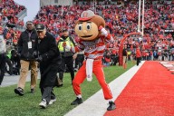 Ohio State’s mascot is trolling Michigan on the sideline while the Buckeyes dominate the Wolverines. Here’s how
