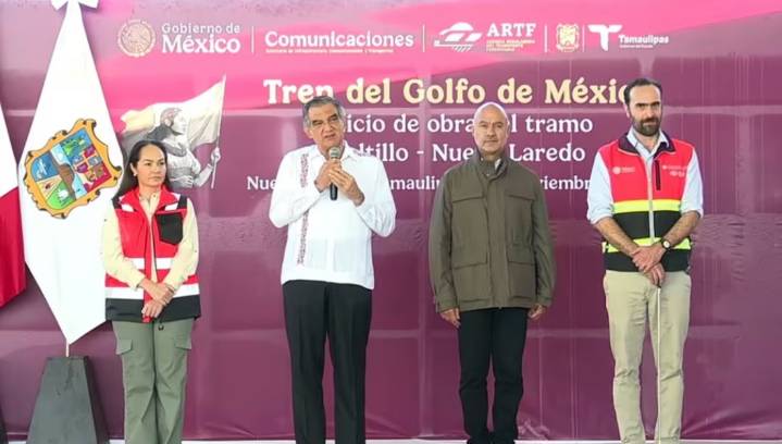 Arranca construcción del tramo Nuevo Laredo – Arroyo El Sauz del Tren del Golfo de México
