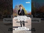 Report from NJ: Trump is WHY they’re voting (love or hate)