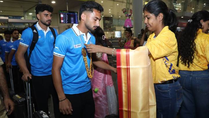Indian Junior Men’s Hockey Team Arrives In Chennai For World Cup 2025