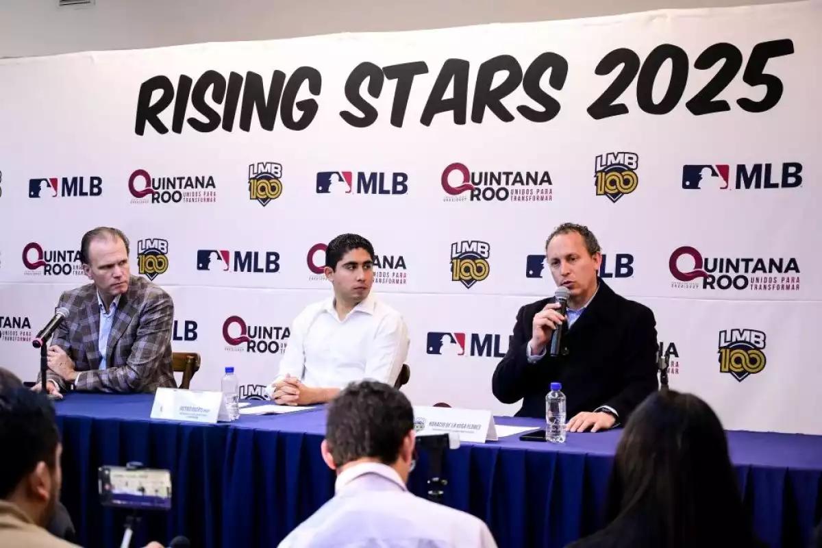 Presentan 'Rising Stars 2025', torneo de beisbol organizado por Grandes Ligas y LMB para juveniles que será en Cancún