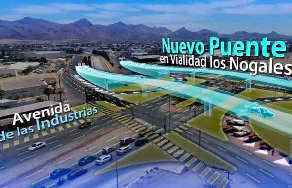 Reducirán 2 carriles por construcción de puente en Los Nogales