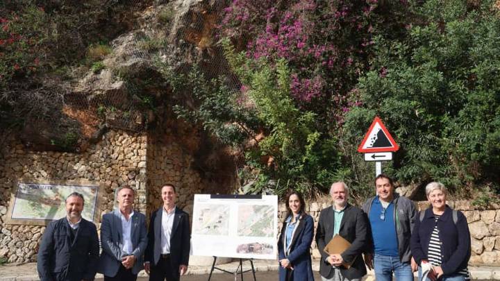 El Consell invierte 180.000 euros en asegurar el talud que amenaza una calle de Fornalutx