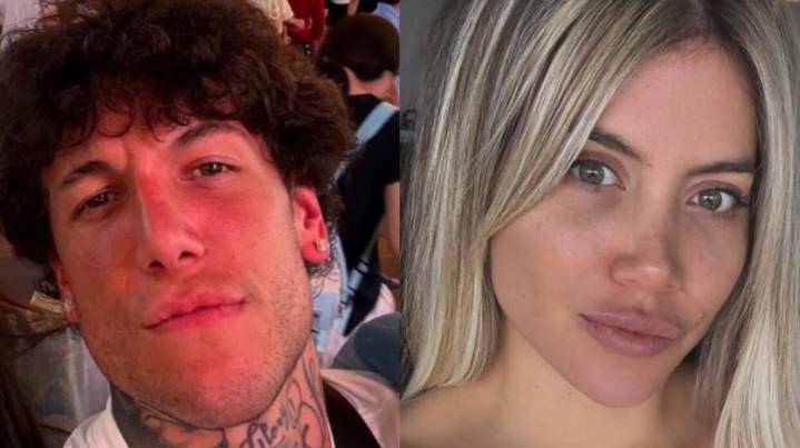 Alex Caniggia se burló de Wanda Nara y la comparó con el personaje de una película