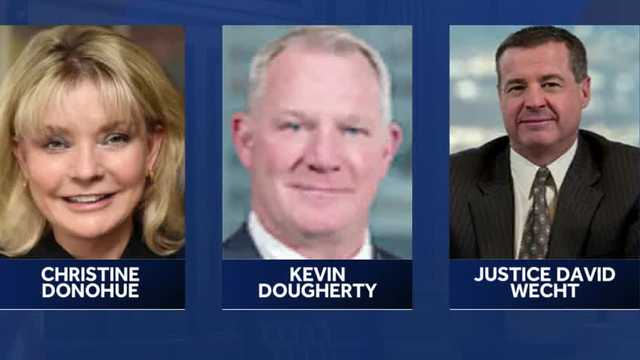 Pa. Supreme Court Justices Christine Donohue, Kevin Dougherty, David Wecht retained