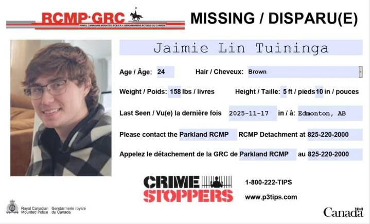 Parkland RCMP asking for public assistance in locating missing 24