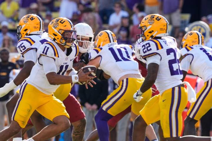 LSU gets first win under interim coach Frank Wilson against Arkansas, 23