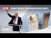 LIVE: President Trump heads to Washington Commanders Game