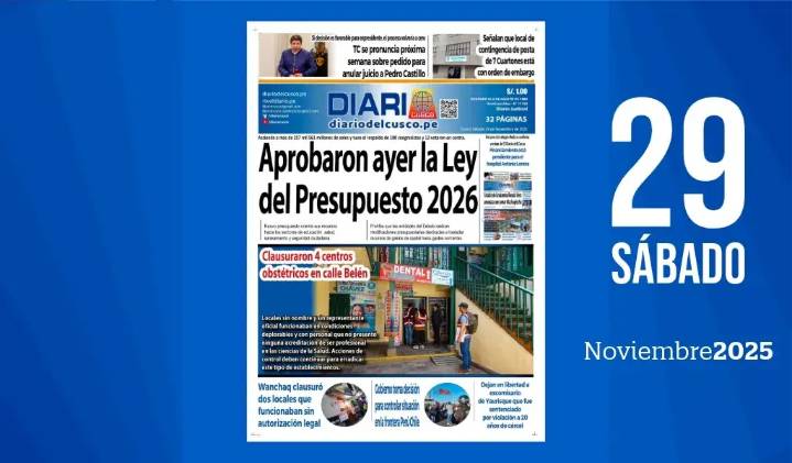 Edición Impresa | Sábado 29 11 2025