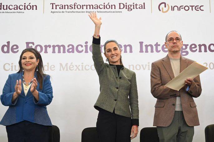 Presidenta Claudia Sheinbaum encabeza presentación del nuevo Centro Público de Formación en Inteligencia Artificial