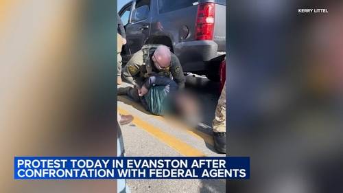 Evanston protest today: Police investigating after feds arrest 3 US citizens during immigration op at Asbury, Oakton, mayor says