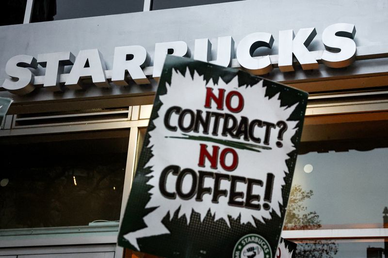 Starbucks workers' union escalates strike on Black Friday