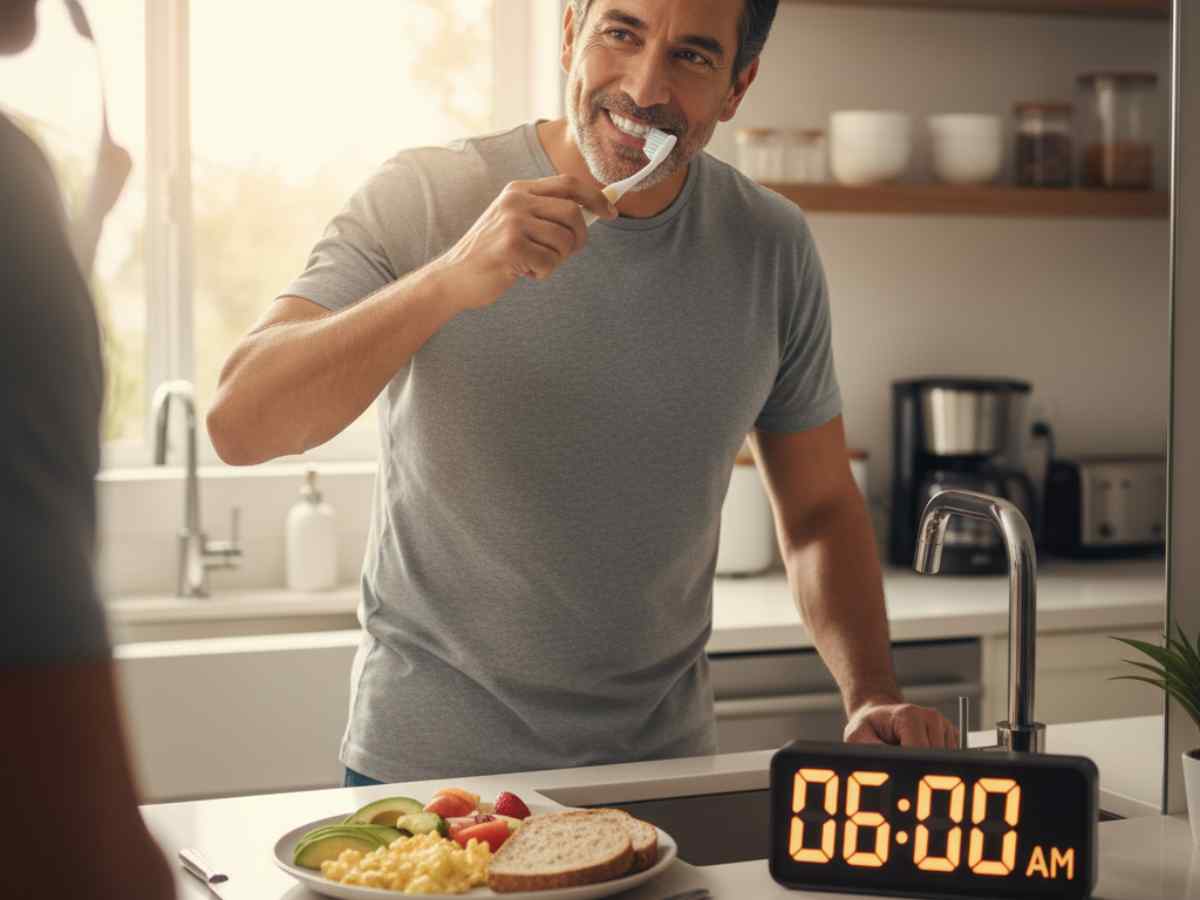 ¿Por qué es más saludable cepillarte los dientes antes de desayunar? Esto responde la ciencia