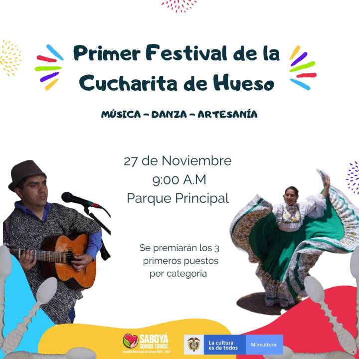 Saboyá se viste de folclor con el Primer Festival de la Cucharita de Hueso