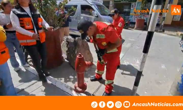 Detectan fallas en hidrantes de Huaraz tras recientes incendios urbanos