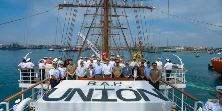 B.A.P. Unión regresa al Callao tras difundir la cultura y la Marca Perú en nueve países: José Jerí encabezó ceremonia