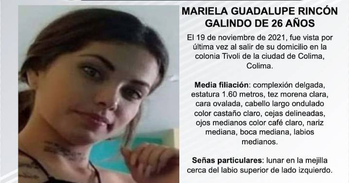 Se busca a Mariela Guadalupe Rincón Galindo de 26 años